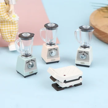  1: 12 Păpuși Mini Decor De Simulare Mașină De Cafea Suc Hota Masina De Paine Bucătărie Aparate Electrice Jucarii Model
