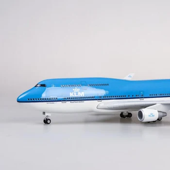  1/157 47CM Avion Boeing 747 B747 KLM Royal Dutch Airlines Model de Lumină Roata turnat sub presiune Avion de Colectare Avion Cadou Jucarii Show