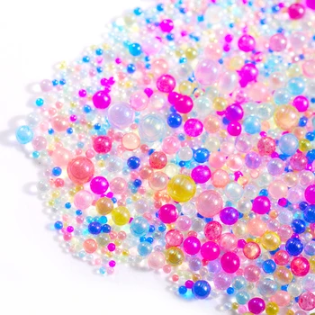  1-3mm Dimensiune Mixt Colorate Microperle Bubble Margele Mini Sticla Caviar Stras Pentru Rășină Mucegai Umplere Unghii DIY Accesorii