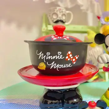  1.6 L Kawaii Disney Anime Hobby Mickey Mouse De Uz Casnic Din Ceramica Caserola-O Bucată De Oală Tocană Claypot Oală Fierbinte