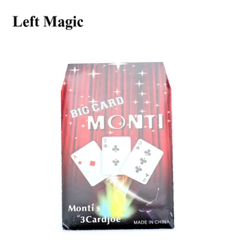  1 Buc 3 Cărți Monte Carte De Magie Trei Card Poker Monte Card Truc Clasic Trucuri Magice Pentru Close Up Magic Iluzie C2019