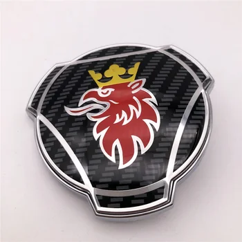  1 buc Nou Personalizat de Carbon Stil de Design cu Dungi Cu Griffin 80mm Pentru Camion grila Fata Capota Grila Insigna Emblema 1401610