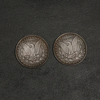  1 Buc Oțel Morgan Dollar (3.8 cm Dia) Trucuri de Magie Poate Fi Aspirat Recuzită Dotari Folosit care Apar/Dispar Monedă Magie
