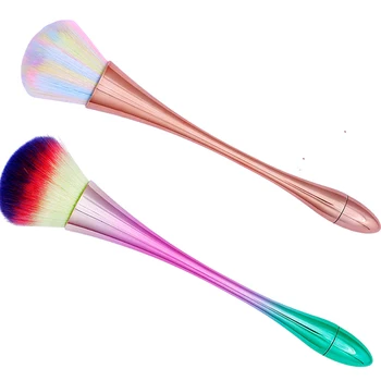  1 buc Pensula de Machiaj Colorate Nail Art Praf Perie Moale Fard de obraz Pulbere perii de Unghii, Accesorii de Unghii Talie Mică Perie Colorat#2colors