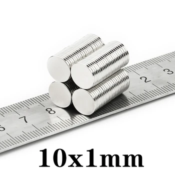  10-2000pcs 10x1mm Magnet Rotund Mic Magnet Puternic magneți de pământuri Rare Magnet Neodim 10*1mm