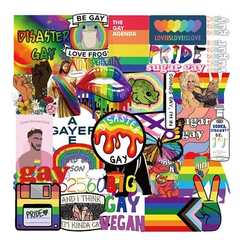  10/30/50BUC Culoare Homosexualitatea GAY Desene animate Autocolante DIY Frigider Laptop Depozitare Skateboard Graffiti Decalcomanii Autocolant Decal Autocolant