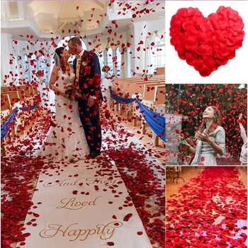  100/1000BUC Artificiale Petale de Trandafir, Flori de Aruncare Nunta de Mătase Petală pentru Petrecerea de Nunta Eveniment Decor