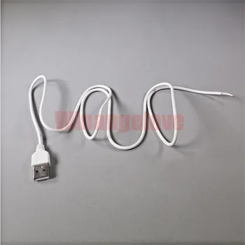  1000 buc/lot 80cm 2Pin Sârmă Conector USB DIY USB Conectați Cablul de Unică Flexibil LED Strip
