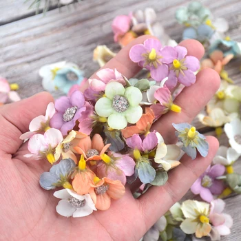  100buc Colorat Daisy Flori Artificiale, Coroane de flori de Nunta Acasă Decorare Camera Falsa de Înaltă Calitate de Flori Diy Petrecere