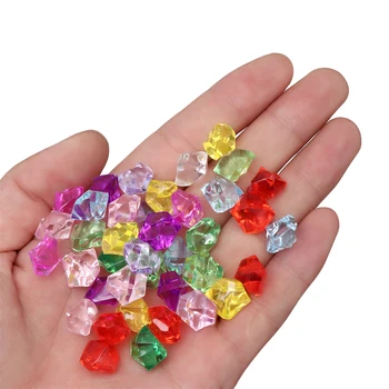  100buc Plastic, Pietre, Boabe de Gheață 11*14mm Colorate Pietre Mici Copii Bijuterii Pietre Acrilice mai Bine Diamante Jucărie