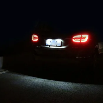  12V LED-uri Auto Numărul de Înmatriculare Lampă de Lumină Nici o Eroare Pentru Touran Caddy de Golf MK5 T5 Cimousint SKODA Superb