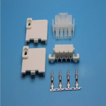  1buc 6.3 mm distanța 63080-4P conector corn corner pin soclu PCB capac soclu