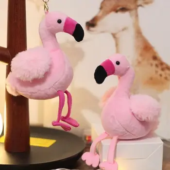  1buc Pasarea Flamingo Breloc de Plus Umplute de Animale Sălbatice de Colectie Moale de Pluș Păpușă Jucărie Cadou de Ziua de nastere Pentru Fete