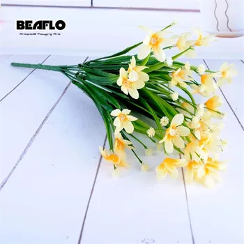  1Bunch Plastice Artificiale, Flori de Orhidee Plante Fals Mătase Nunta Aranjament de Flori pentru Nunta Decor Acasă