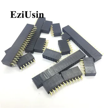  2.54 mm, Rând Dublu Feminin 2~40P Separatiste PCB Bord Pin Header soclu Conector Pinheader 2*2/3/4/6/10/12/16/20/40Pin Pentru Arduino