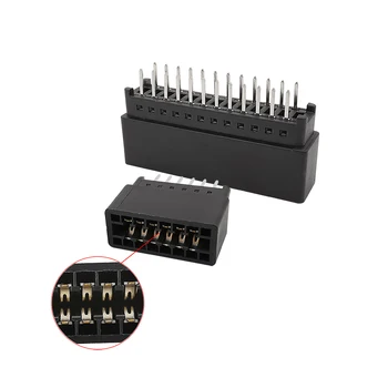  2 buc 2.54 mm Pas Marginea Card Slot Conector PCB Aur Degetul Mufa Prin Gaura 8/10/12/16/18/20/28/30/36/40/50/60/72/80/98 Pin