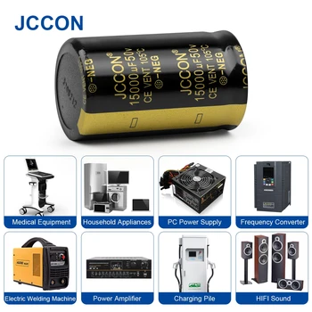  2 buc JCCON Audio Condensator Electrolitic 50V 4700UF 6800UF 10000UF 15000UF 22000UF Pentru Amplificator Hifi de Înaltă Frecvență Low ESR