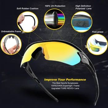  2018 Nou Sport ochelari de Soare Ochelari Polarizati pentru Barbati Femei Ciclism Funcționare Pescuit, Golf, Echitatie Biciclete UV400 Ochelari de 8 Culori