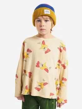  2022 AW BC Brand Bobo Toamna Copii T-shirt Pentru Baieti Fete Noi Haine Drăguț pentru Copii Imprimate Copii Imbracaminte Costume Pantaloni Scurți