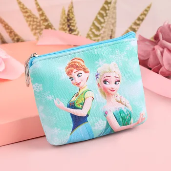  2022 Disney, desene animate drăguț elsa frozen Anna printesa monedă pungă de Copii de mână gustare bag PU geantă de depozitare pungă de monede