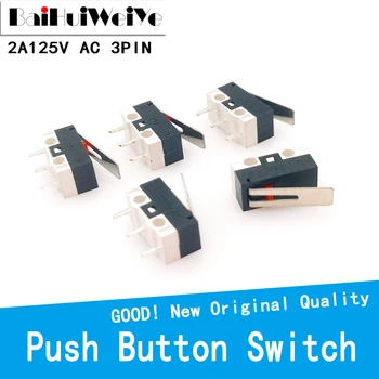  20BUC/LOT Micro Comutator Comutator Buton 3 Pin 2A 125V AC Mini Light Touch Comutator pentru Mouse-ul