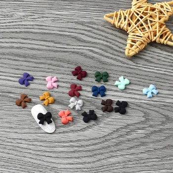  20buc Papion 3D Nail Farmece mai Multe Culori Rășină Arcul de Bijuterii DIY Design Manichiura Kawaii Accesorii Mată Bowknot Pentru Sfaturi de Unghii