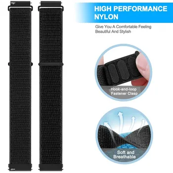  20mm 22mm Nailon bucla banda pentru Samsung Galaxy watch 4 5 active 2 viteze S3 amazfit GTR 3 2 bratara correa HUAWEI GT/2e/pro/3 curea