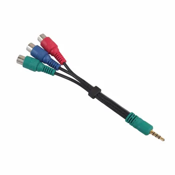  3.5 mm Cablu Video 4 pini AUX de sex Masculin să Component YPbPr 3 RCA Feminin Adaptor Albastru Verde Roșu 3-RCA Linie Externă Pentru TV Samsung PC