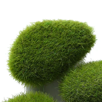  30PCS Artificial Verde Mușchi Mingea Fals Piatră de Simulare a Plantelor Diy Decorare de vitrine de Magazin, Hotel Home Office de Plante Decor de Perete