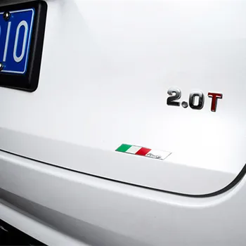  3D Aluminiu Italia Drapelul Național Autocolant Auto Automobile Motociclete Decal Decorare Accesorii pentru Audi, BMW, VW, FIAT, Chevrolet, Honda