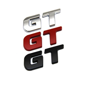  3D metal crom argintiu negru rosu GT SPORT pentru VW Volkswagen Polo Passat Golf 5 MK5 Ediție Emblema, Insigna autocar Autocolant