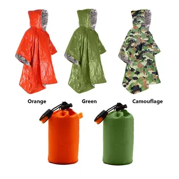  4 Culori De Exterior Rece De Izolare De Camping Echipament De Urgență Pelerina Ploaie Pături Instrument De Supraviețuire Unică Folosință Poncho