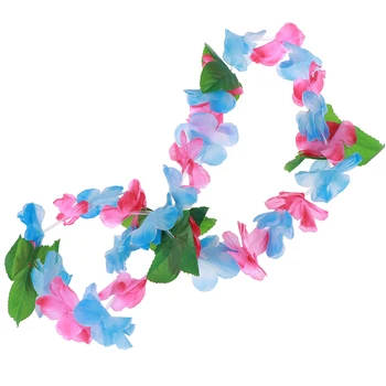  4buc/Set Artificiale Flori Hawaiian Lei Ghirlanda Colier DIY Partid Decor de Lux Rochie de Plaja Hawaii Distractiv Flori