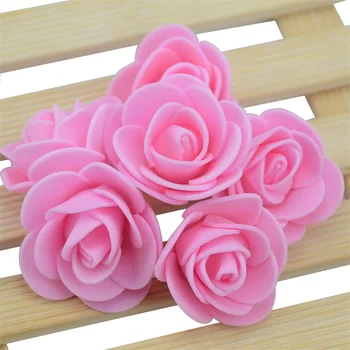  500pcs 3 cm Mini Artificiale Spuma PE Rose Capete de Flori Pentru Nuntă Decorațiuni Handmade Flori False Mingea Ambarcațiuni Consumabile Partid
