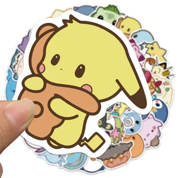  50PCS/Q Versiune Drăguț Pokemon Melodia Mea Scortisoara Pisică Câine de Desene animate Impermeabil Laptop Depozitare Autocolant Copii Cadou anime Kawaii