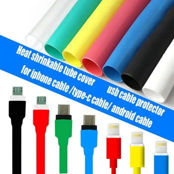  5PCS Cablu USB Protector de Căldură Psihiatru Tub Maneca Linie de Date de Bobinaj Organizator Pentru iPhone7 8 X XR Pentru Huawei, Xiaomi, Samsung Android