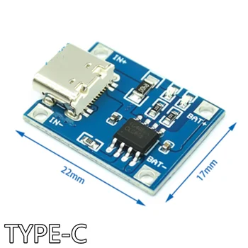  5pcs Micro Tip c USB 5V 1A 18650 TP4056 Litiu Baterie Modul de Încărcare Bord Cu Protecție Dublă Funcții 1A Li-ion