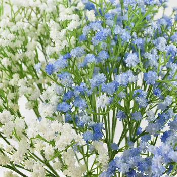  90Heads 52cm Flori Artificiale Copii Respirație Fals Gypsophila pentru Nunta Petrecere Acasă Buchet Floral Decor