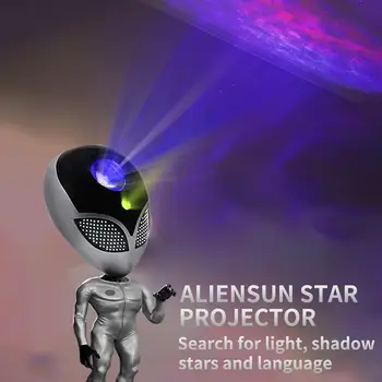  Alien Galaxy Sterrenhemel Proiector Nachtlampje Aliensun Cer Stele Lampă De Noapte Voor Slaapkamer Acasă Decoratieve Kinderen Verjaarda
