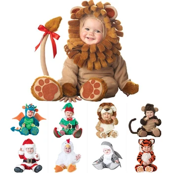 Animale De Carnaval Costume De Halloween Copii Băieți Fete De Costume De Animale Cosplay Salopetă Salopeta Copii Mici Haine Pentru Sugari