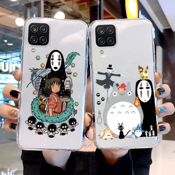  Anime Totoro Ghibli Spirited Away Caz Clar Pentru Samsung Galaxy A12 5G M12 F12 Acoperi Desene animate Moale Funda Pentru Samsung A12 5G Coque