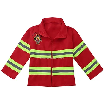  Anul nou Cadou de Crăciun Pompier Sam Costum pentru Copii Băieți Fete Pompier Cosplay Uniformă Rol Carnaval Costum elegant