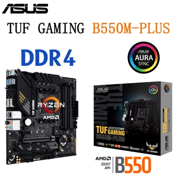  Asus TUF JOCURI B550M-PLUS B550 Placa de baza Desktop SATA III USB3.2 Gen2 PCI-E 4.0 128GB DDR4 4400（OC）CrossFireX Placa-mama Nou