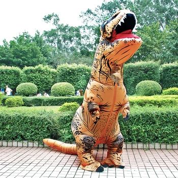  Bazzery Dinozaur Gonflabil Petrecere Cu Costume Cosplay, Costume Fantezie Mascota Anime Costum De Halloween Pentru Adulti Copii Dino Desene Animate