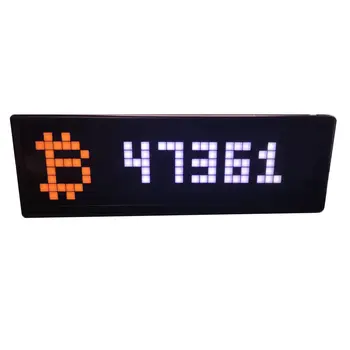  Bitcoin, moneda digitală a pieței de afișare digitală în timp real de afișare a prețului desktop decor WIFI connect BTC ETH DOGE FIL
