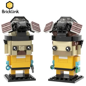  Bricklink MOC-22534 Film Clasic Figurine Breaking Bad Walter White și Jesse Pinkman Brickheadz Blocuri Jucarii