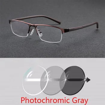  Bărbați ochelari de Citit Fotocromatică Optice, Ochelari de Clarviziune +50 +75 +100 +125 +150 +175 200 +225 +250 +275 +300 La +600