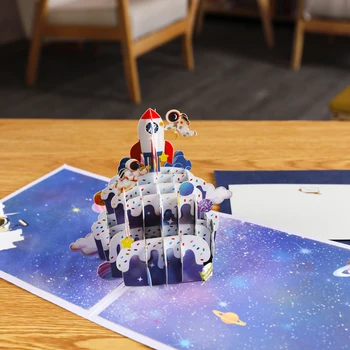  Cadou Handmade Pop-Up de Carduri pentru Copii, Soția, Soțul Copil de Dus 3D Felicitari