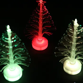  Cadou Romantic colorate fibra optica de Crăciun Creative flash de colorat brad de Crăciun lumina de noapte
