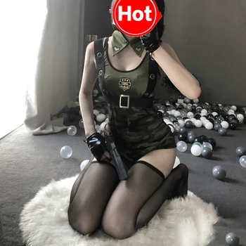  Cool Girl Soldat Al Armatei Roleplay Costum Politista Sexy Lenjerie Rochie De Petrecere De Halloween Instructori Militari Cosplay Uniformă